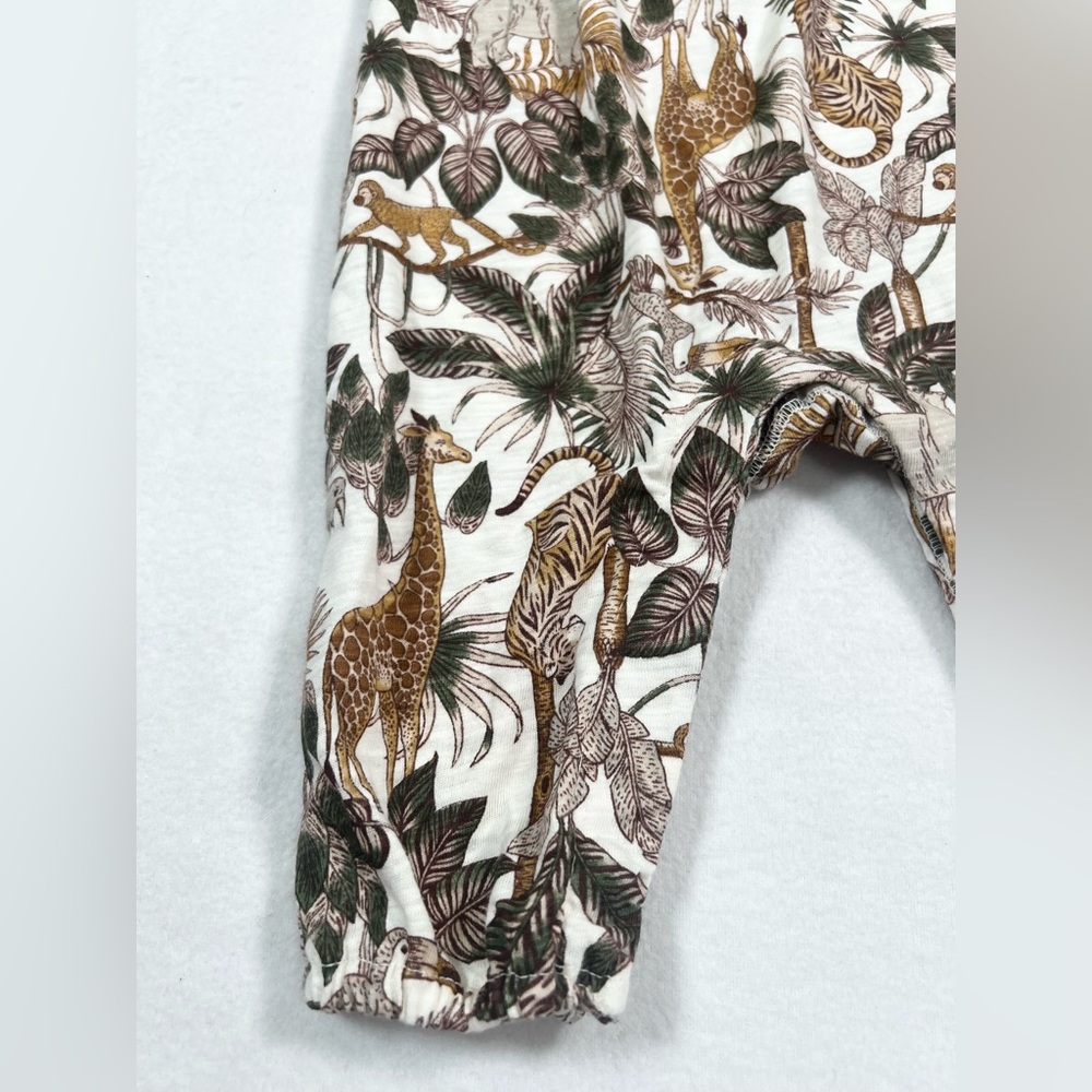 OLD NAVY NWT Baby Girl Jungle Safari Giraffe Romper 3-6m Animal Print Africa‎ - Picture 7 of 13